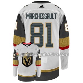 Vegas Golden Knights JONATHAN MARCHESSAULT 81 Adidas Wit Authentic Shirt - Mannen